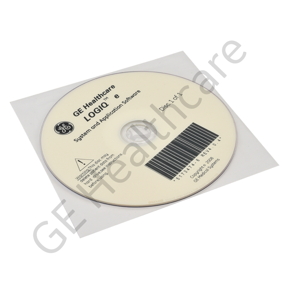 LOGIQ E 4.04软件DVD LOGIQ E 4.04软件DVD