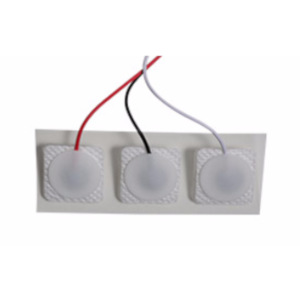 ECG Pre-Wired Electrode 3-LD AHA SQ Radiotransparant Square Solid Gel, 22.225mm /0.875", 300 Electrodes/Case ECG Pre-Wired Electrode 3-LD AHA SQ Radiotransparant Square Solid Gel, 22.225mm /0.875", 300 Electrodes/Case